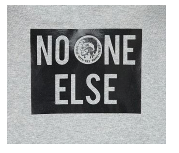 DIESEL - Grey "No one else" hoodie - 8 years
