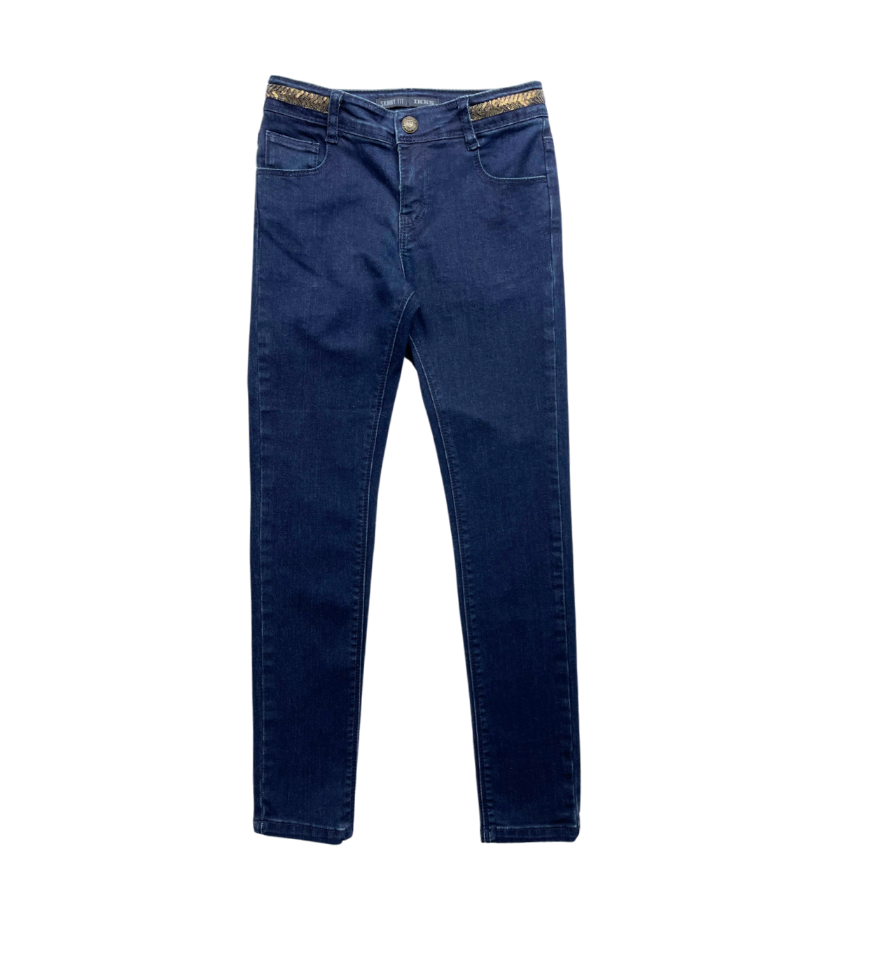 IKKS - Skinny jeans with shiny belt - 10 years