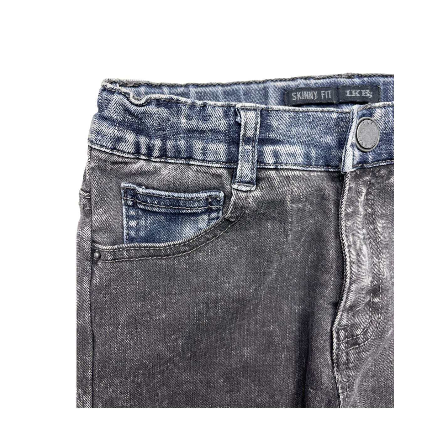IKKS - Washed black skinny jeans - 10 years