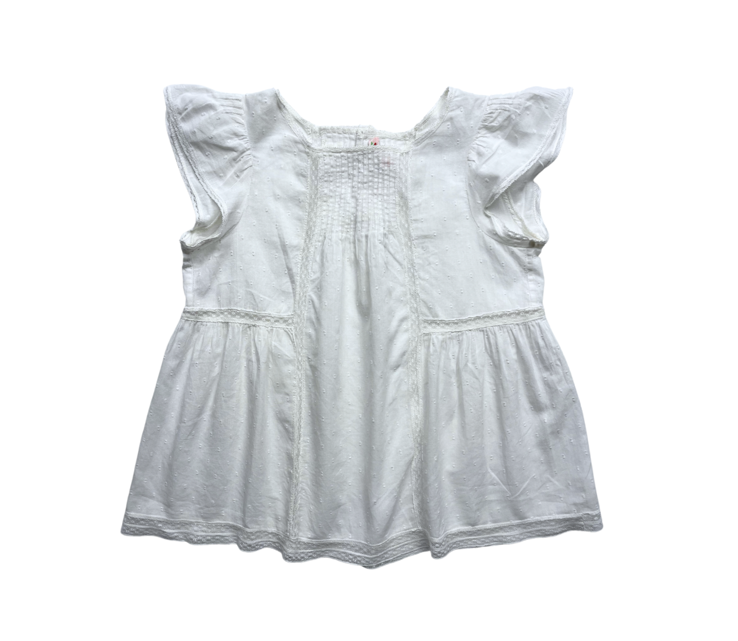 BONPOINT - Cotton voile and lace blouse - 8 years