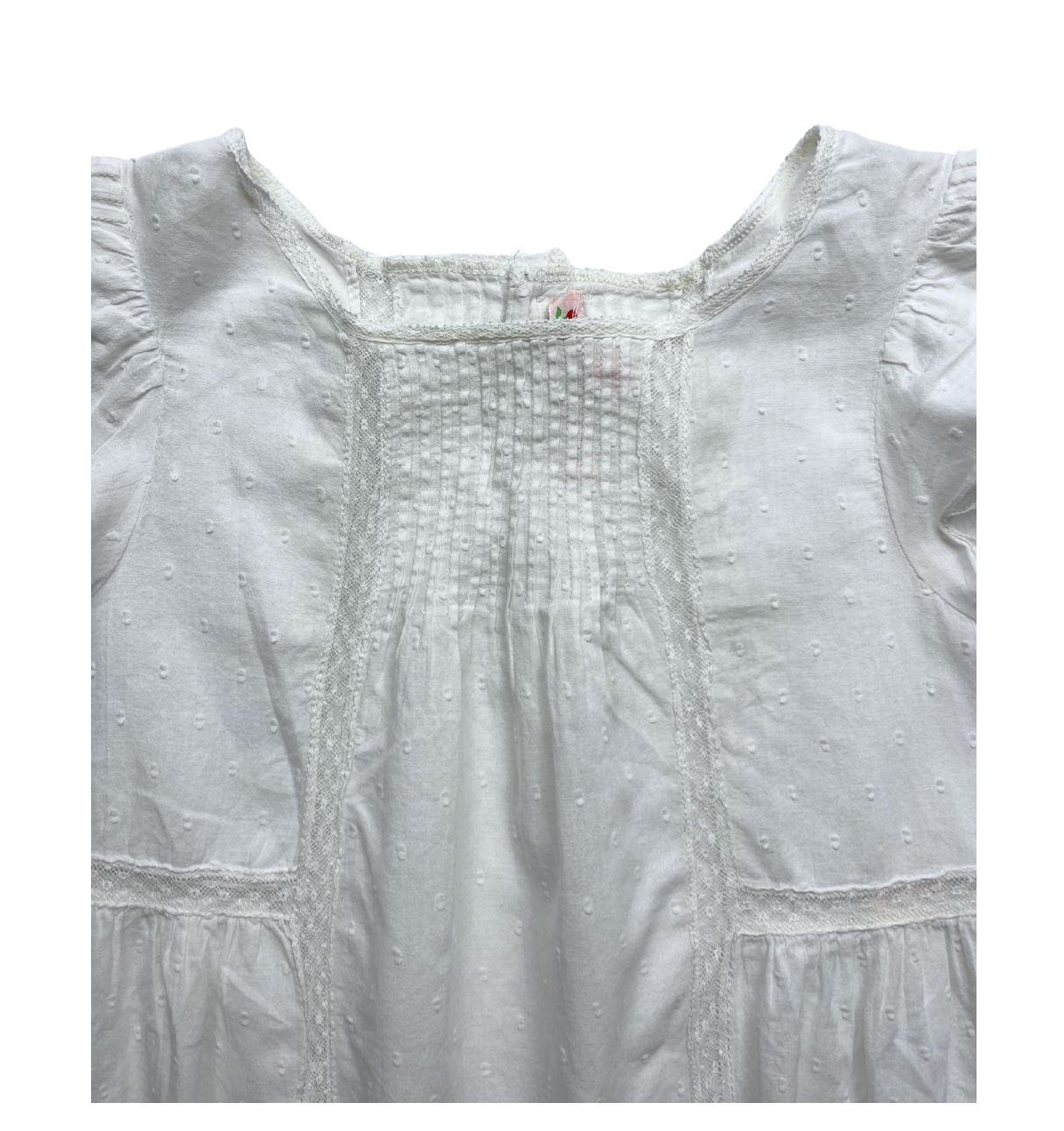 BONPOINT - Cotton voile and lace blouse - 8 years