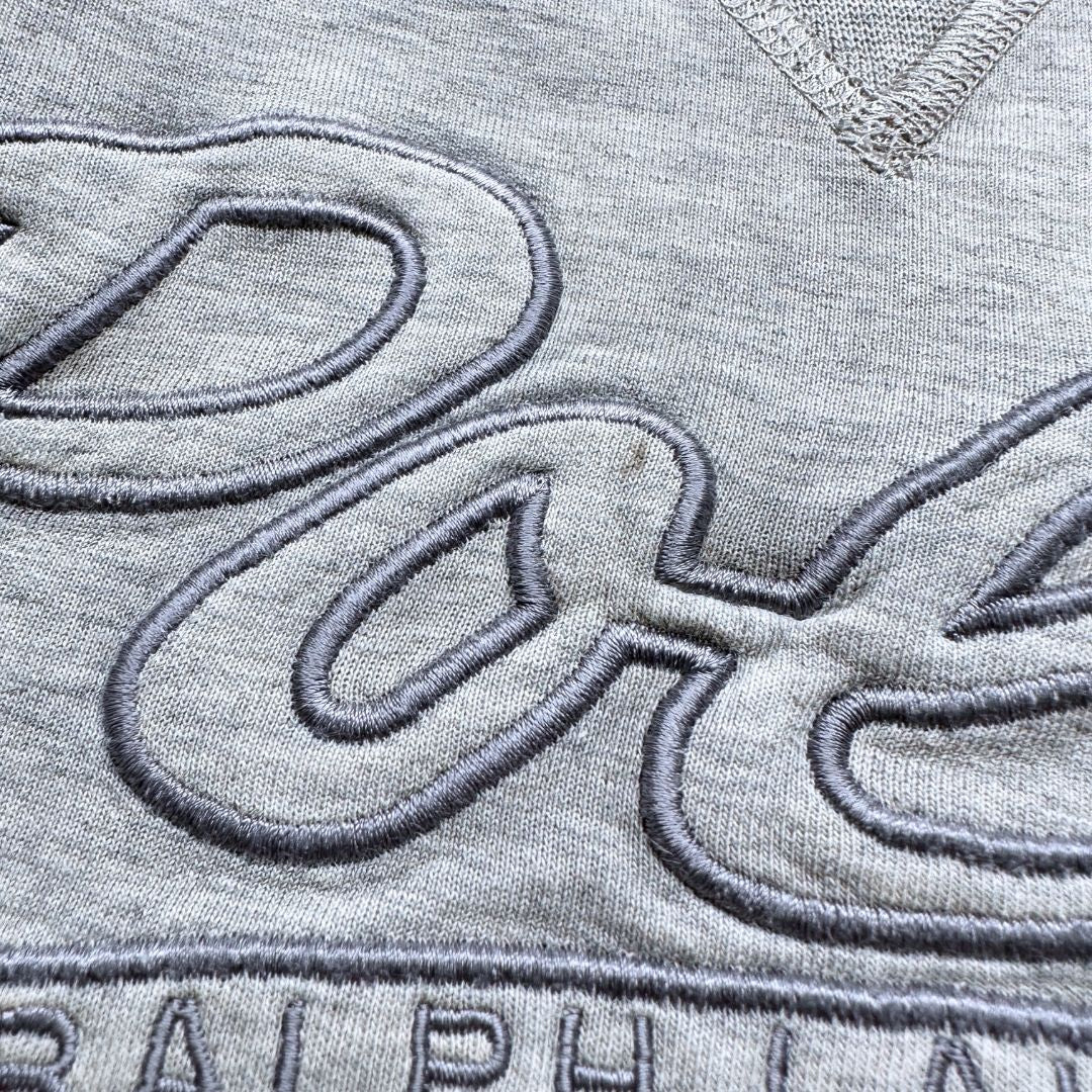 RALPH LAUREN - Graues Sweatshirt mit gestickter Marke - 4 Jahre