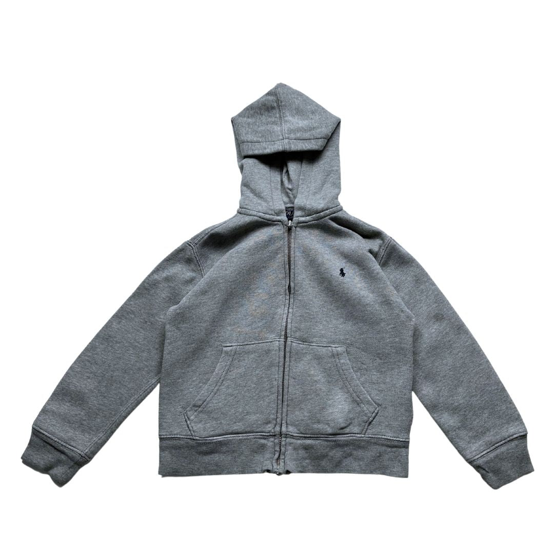 RALPH LAUREN - Sweat zippé gris - 4 ans