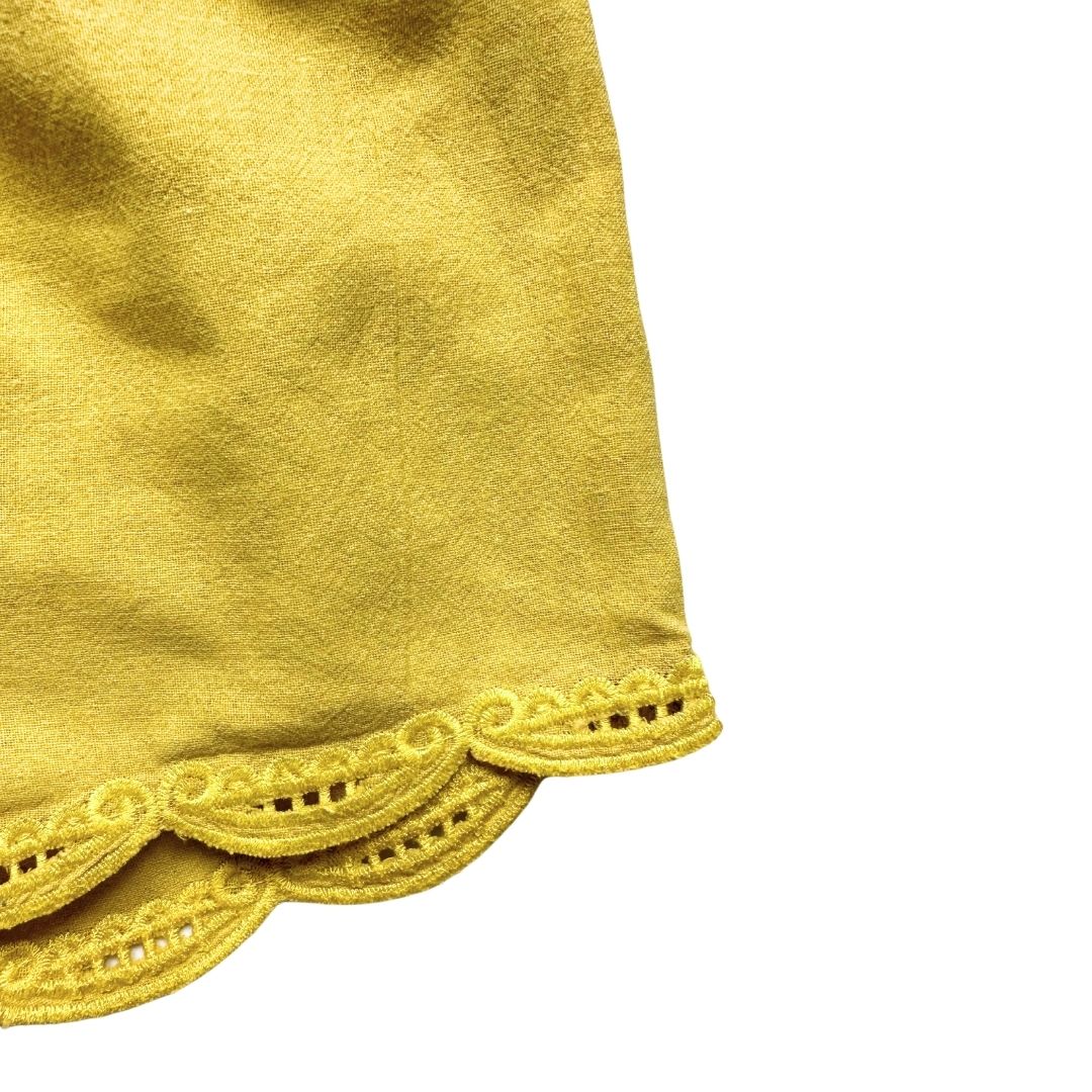 LOUISE MISHA - Gelbe Shorts mit Stickerei - 2 Jahre