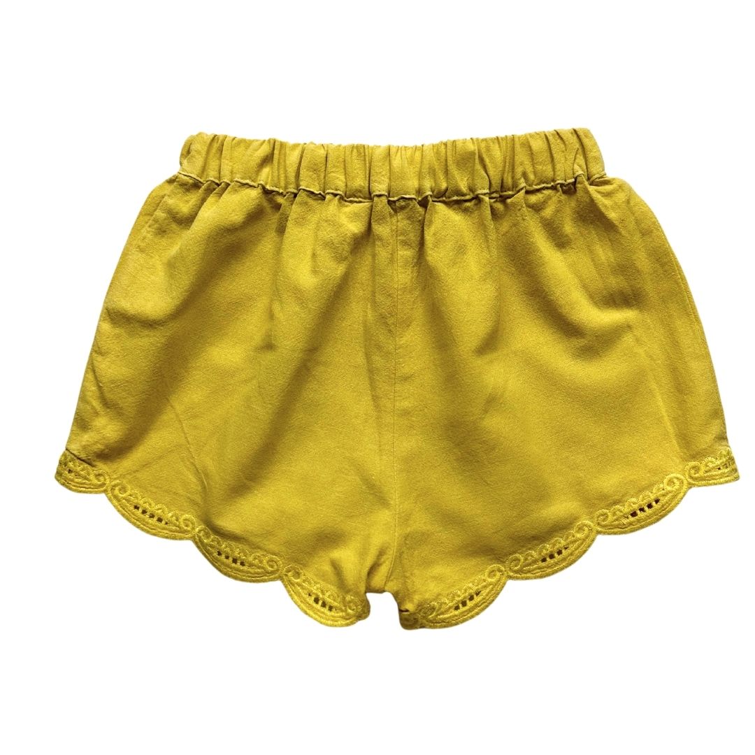 LOUISE MISHA - Gelbe Shorts mit Stickerei - 2 Jahre