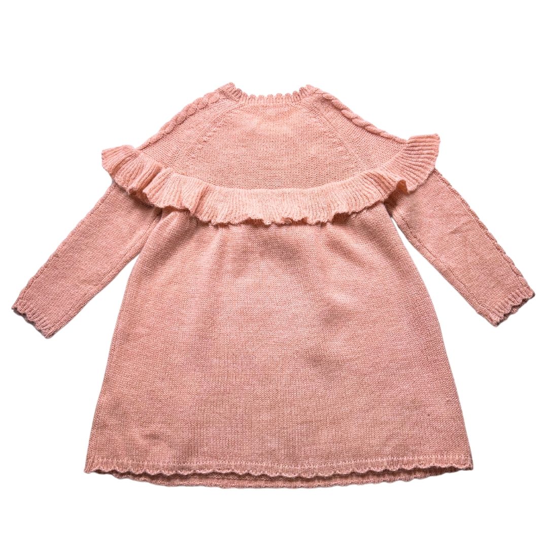 LOUISE MISHA - Pink wool and alpaca dress - 7 years