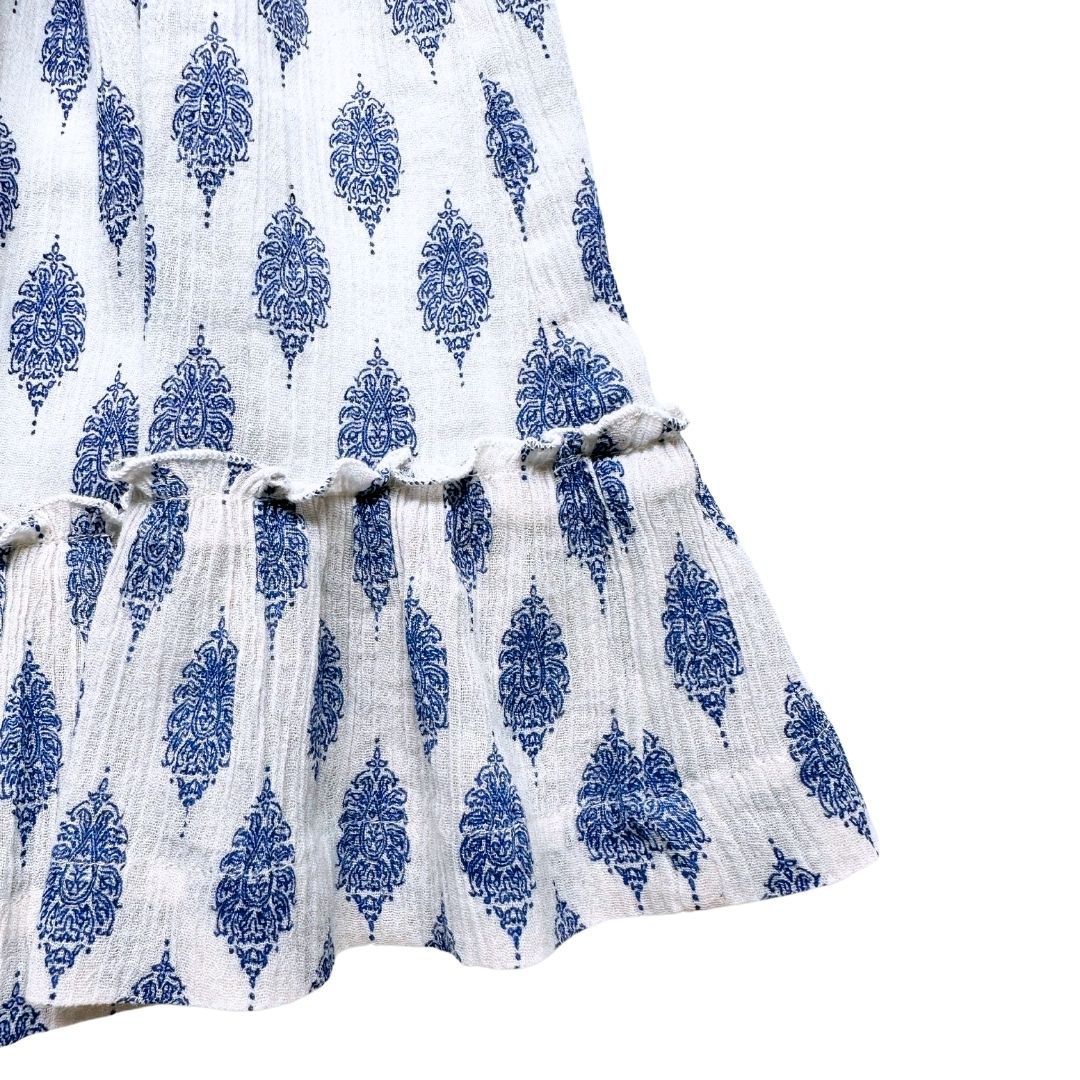 SUNCHILD - Jupe blanche avec imprimés bleu - 4 ans