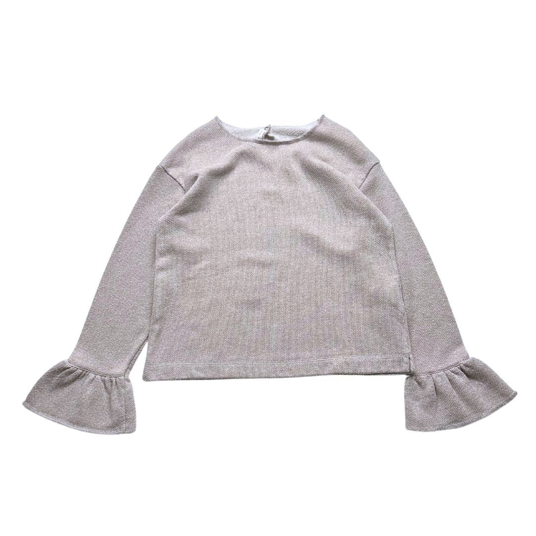 ZHOE & TOBIAH - Pull gris à paillettes - 10 ans