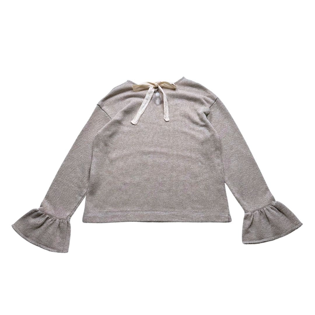 ZHOE & TOBIAH - Grauer Paillettenpullover - 10 Jahre