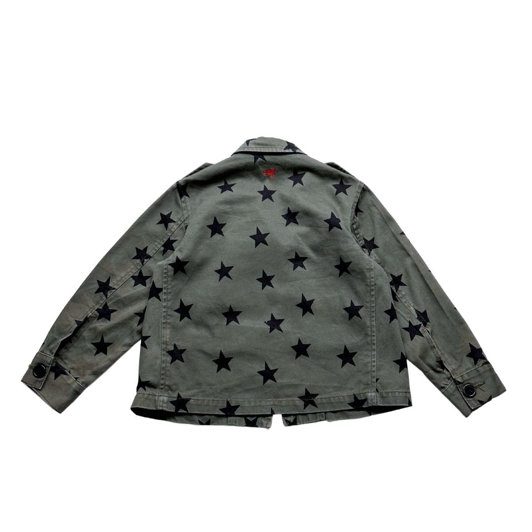 ZEF - Veste kaki avec étoiles - 4 ans