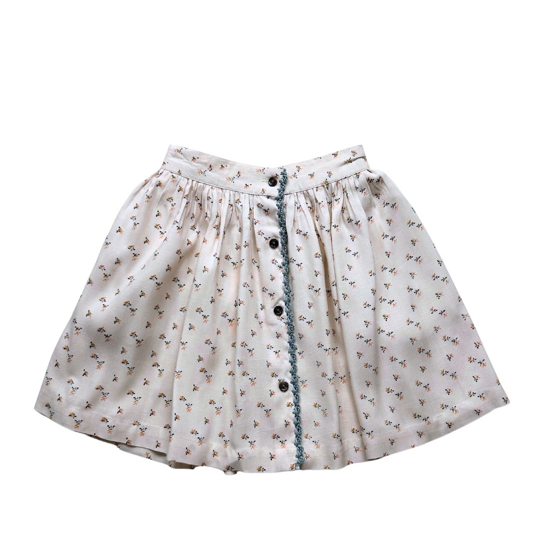 VELVETEEN - Jupe neuve crème à fleurs - 3 ans