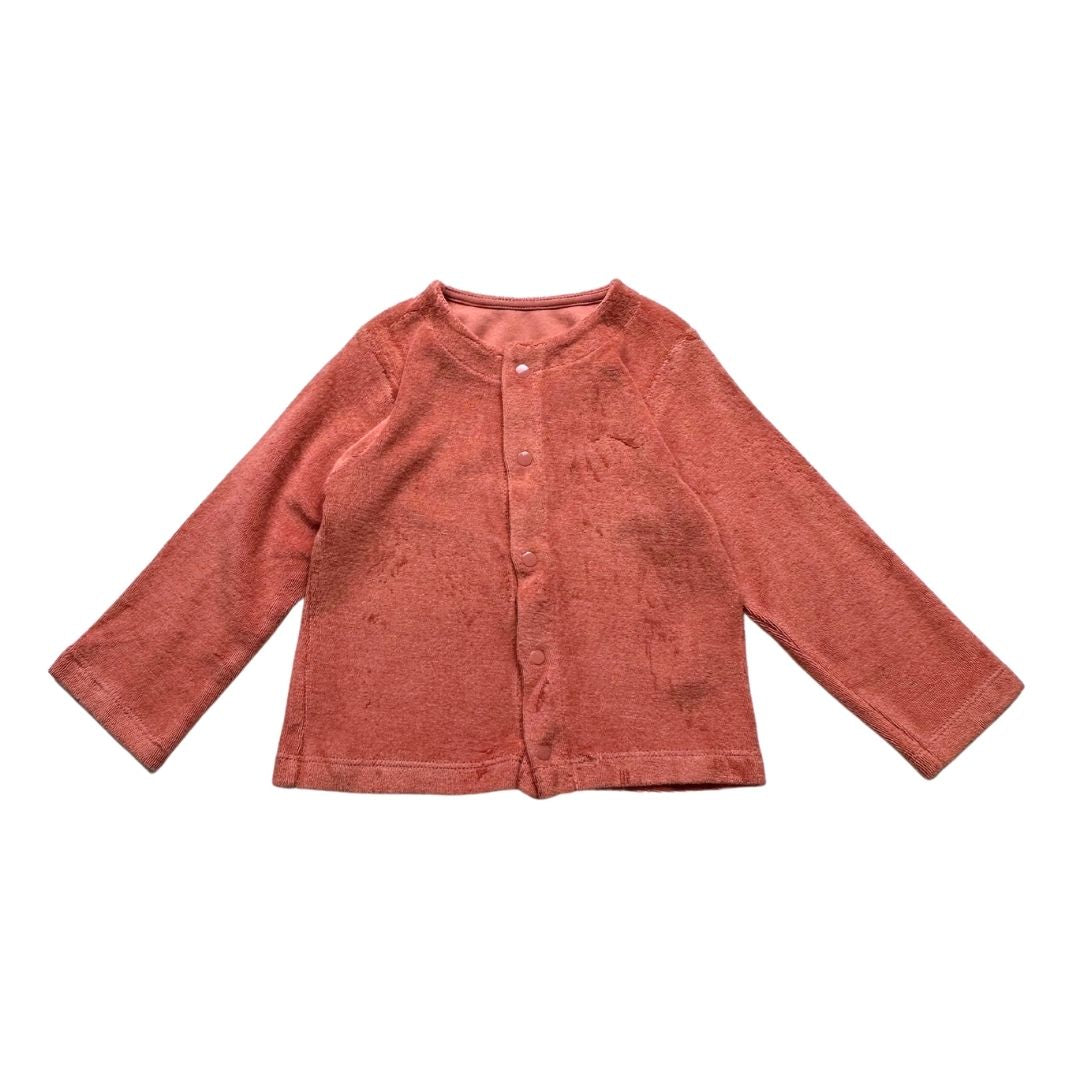 POUDRE ORGANIQUE - Cardigan en éponge rose - 3 ans
