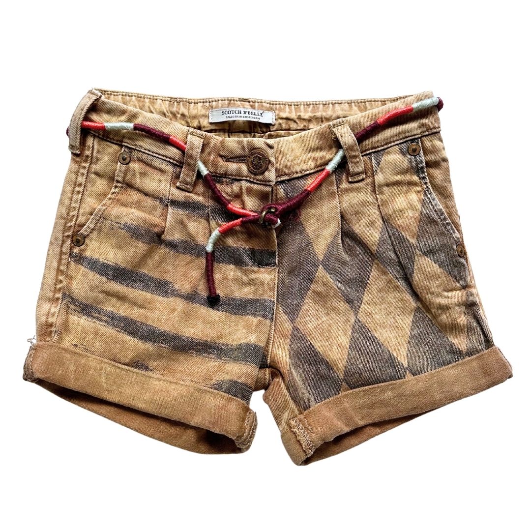 SCOTCH R'BELLE - Brown shorts with prints - 4 years