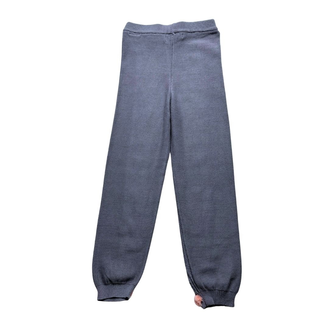LOUISE MISHA - Grey leggings with details and pompoms - 8 years
