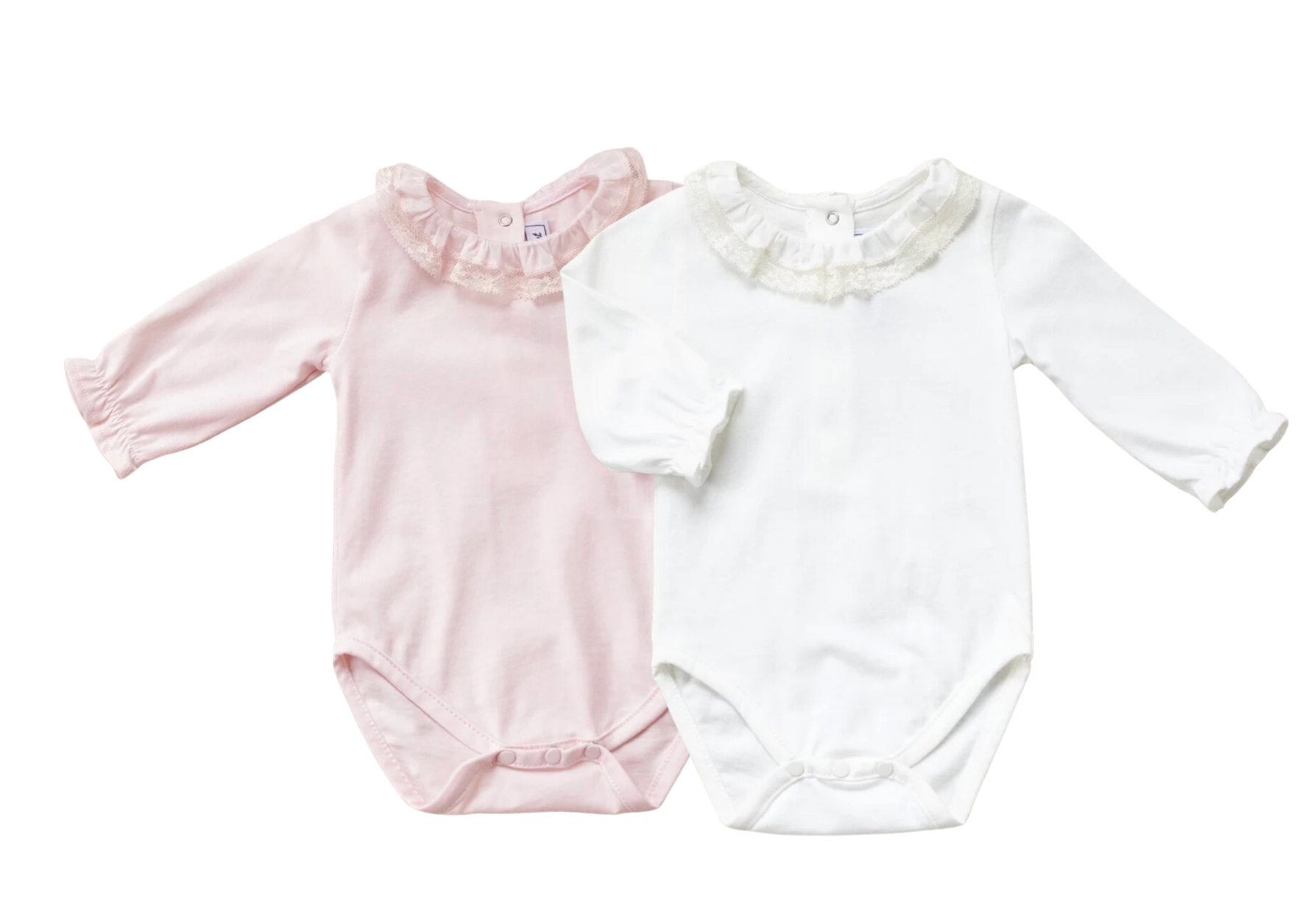 TARTINE & CHOCOLAT - Set aus zwei Bodys mit Spitzenkragen - 18 Monate