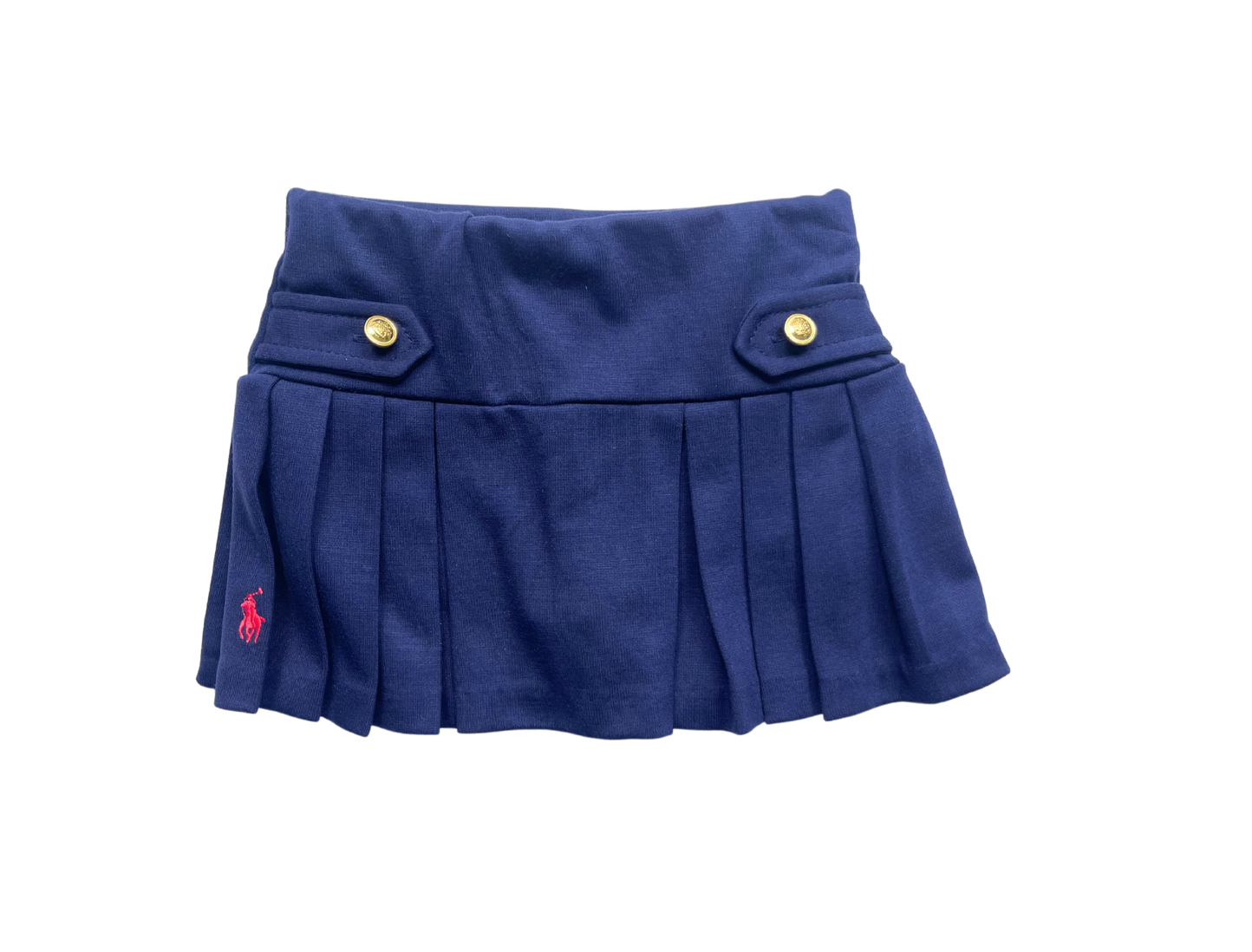 RALPH LAUREN - Jupe short en jersey bleu marine - 6 mois