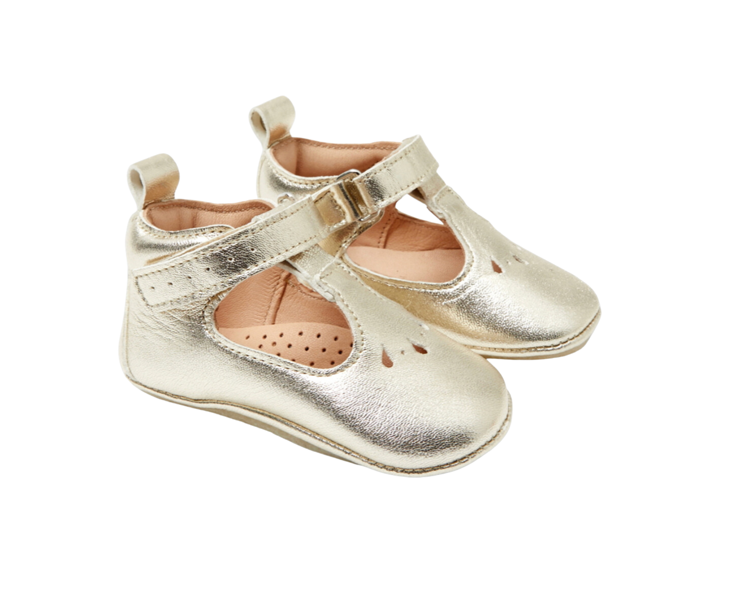 JACADI - Weiche goldene Hausschuhe - 18/19