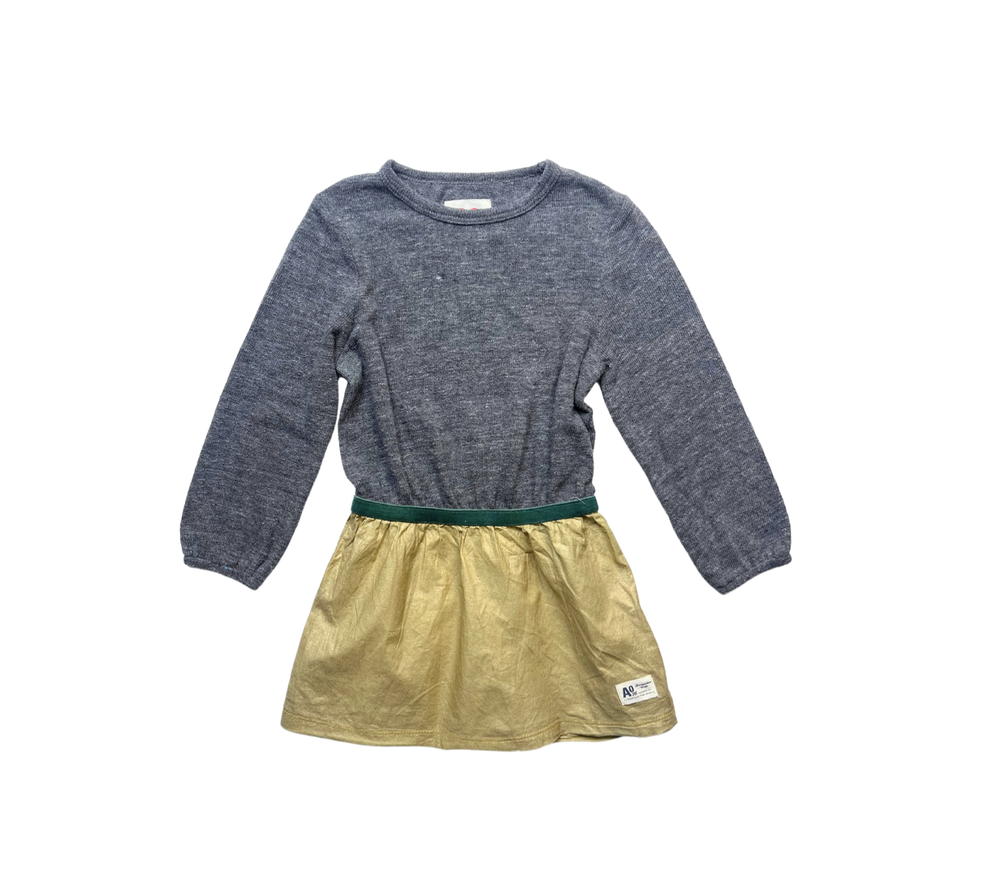 AO76 - Robe pull dorée - 4 ans