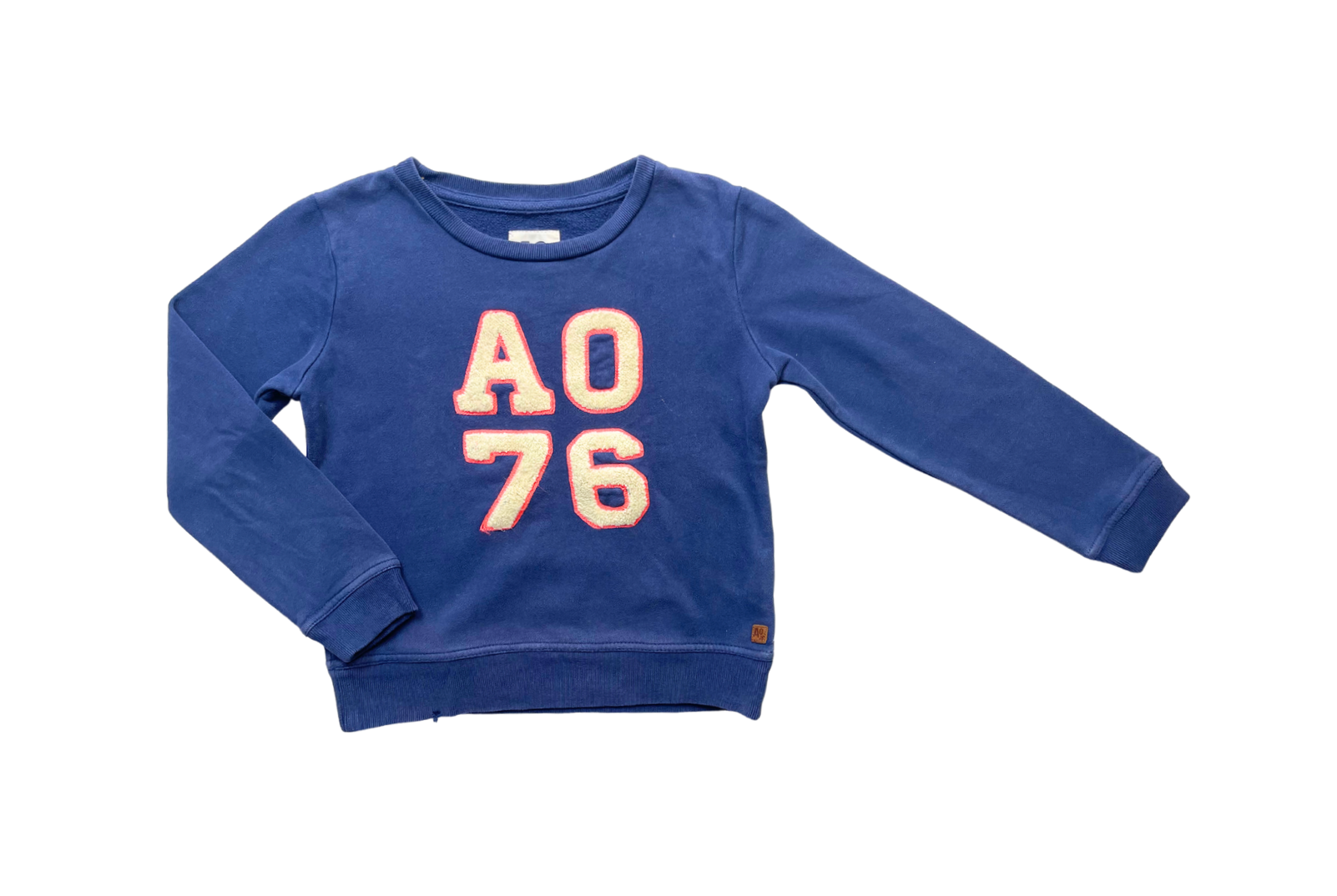 AO76 - Sweat bleu marine - 8 ans