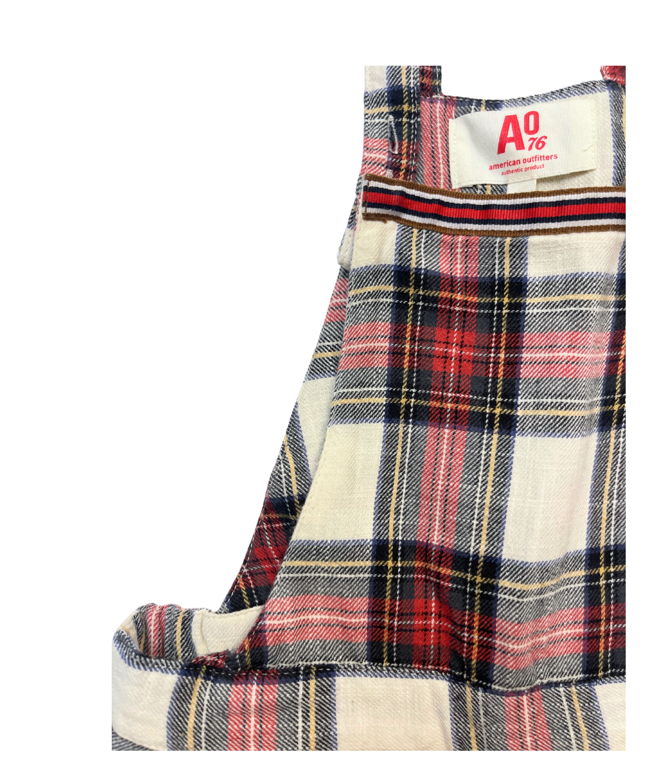 AO76 - Salopette fluide à carreaux - 8 ans