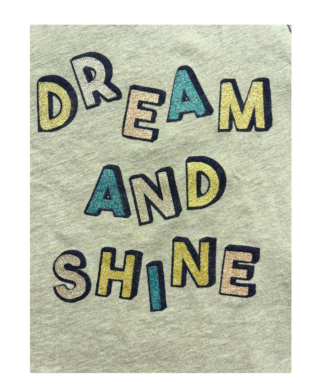 AO76 - Débardeur kaki « Dream and shine » - 4 ans