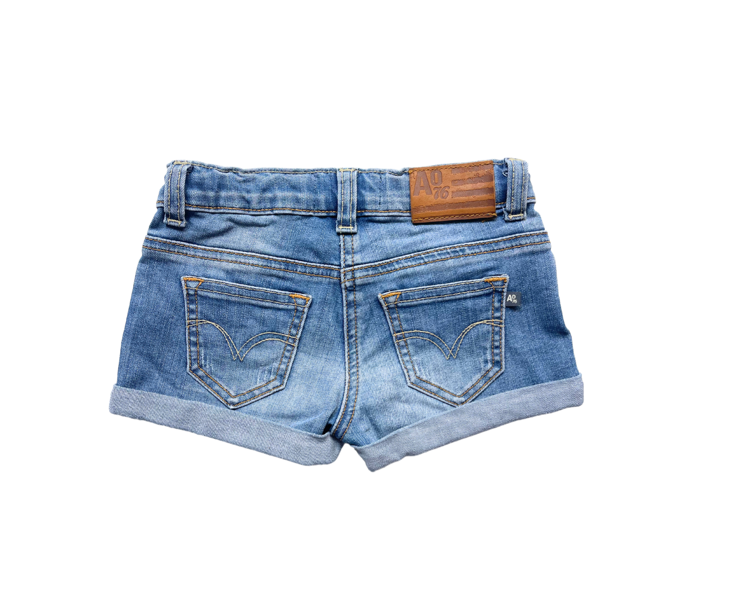 AO76 - Short en jean bleu - 4 ans