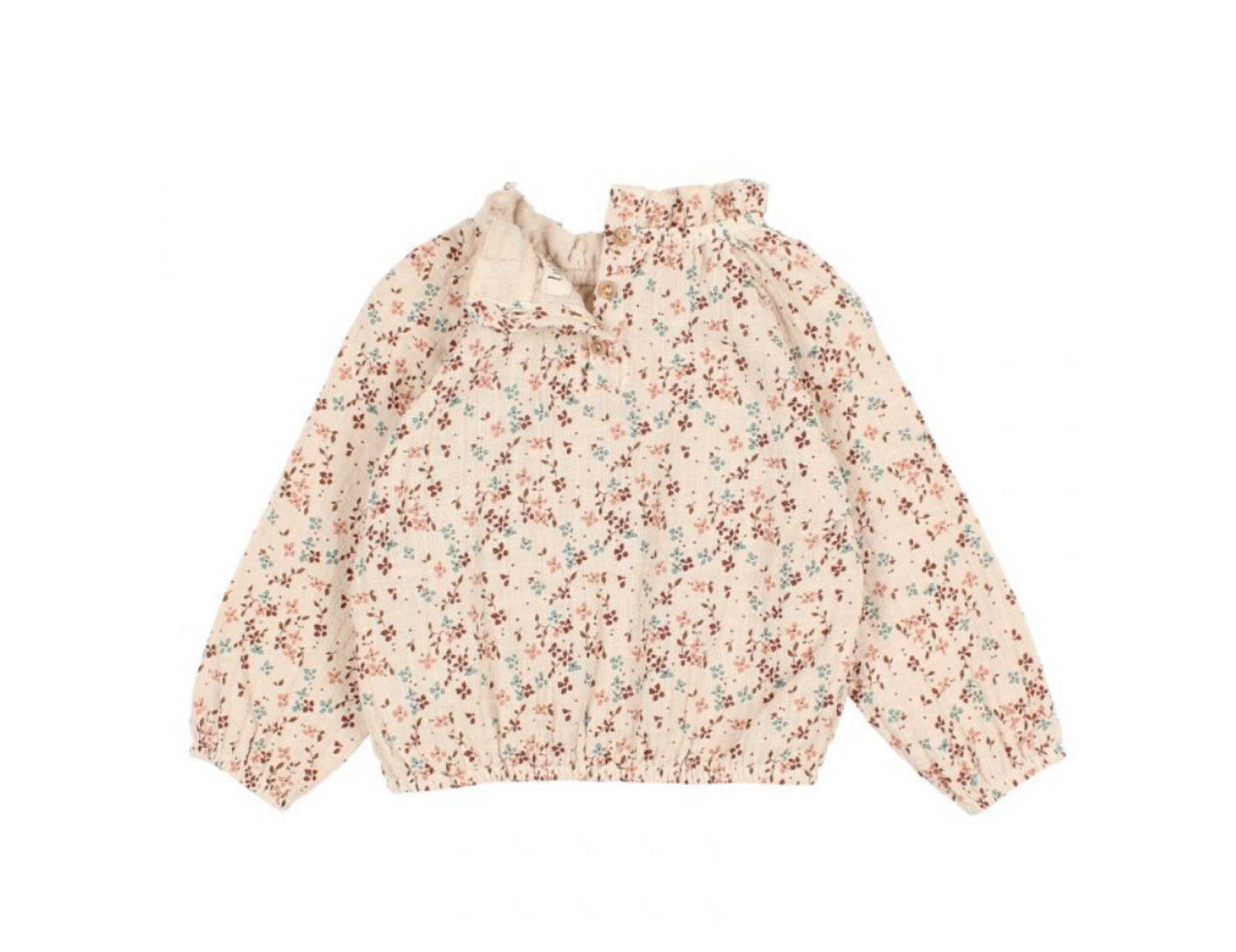 BUHO - Bluse aus Baumwollgaze mit Blumenmuster - 12 Jahre