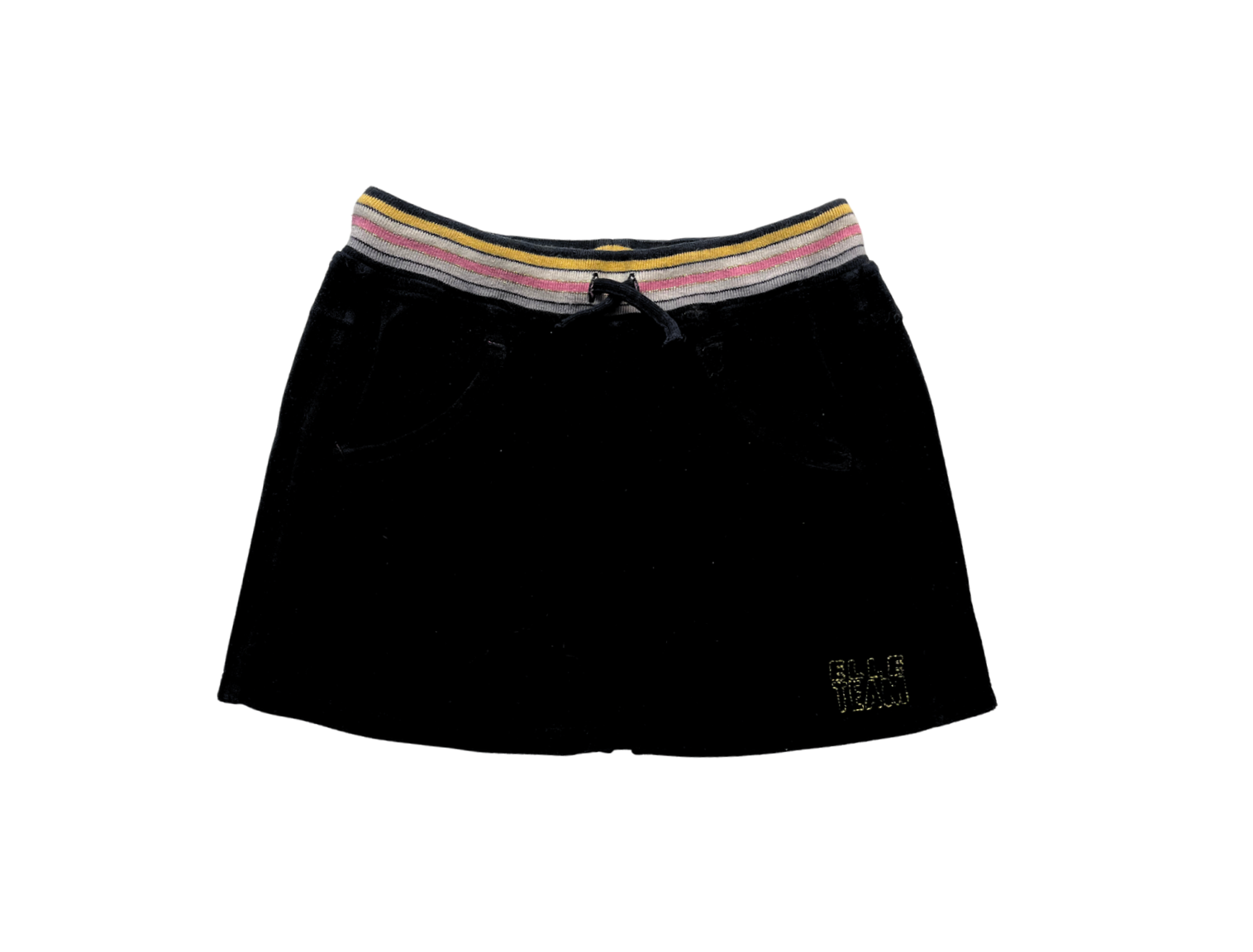 ELLE - Black velvet skirt - 8 years