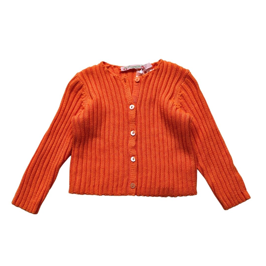BONPOINT - Cardigan orange neuf - 12 mois
