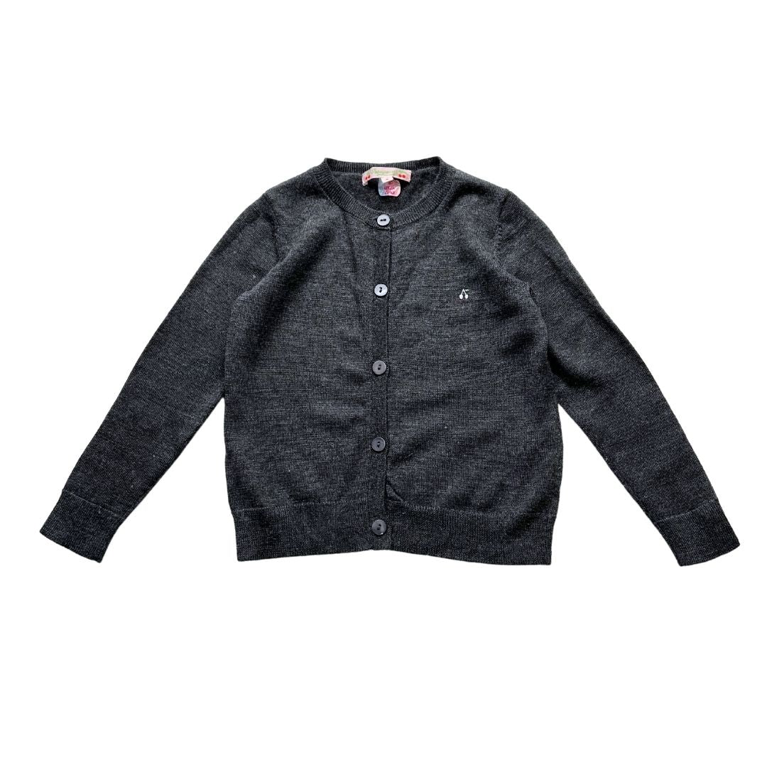 BONPOINT - Cardigan gris en laine - 4 ans