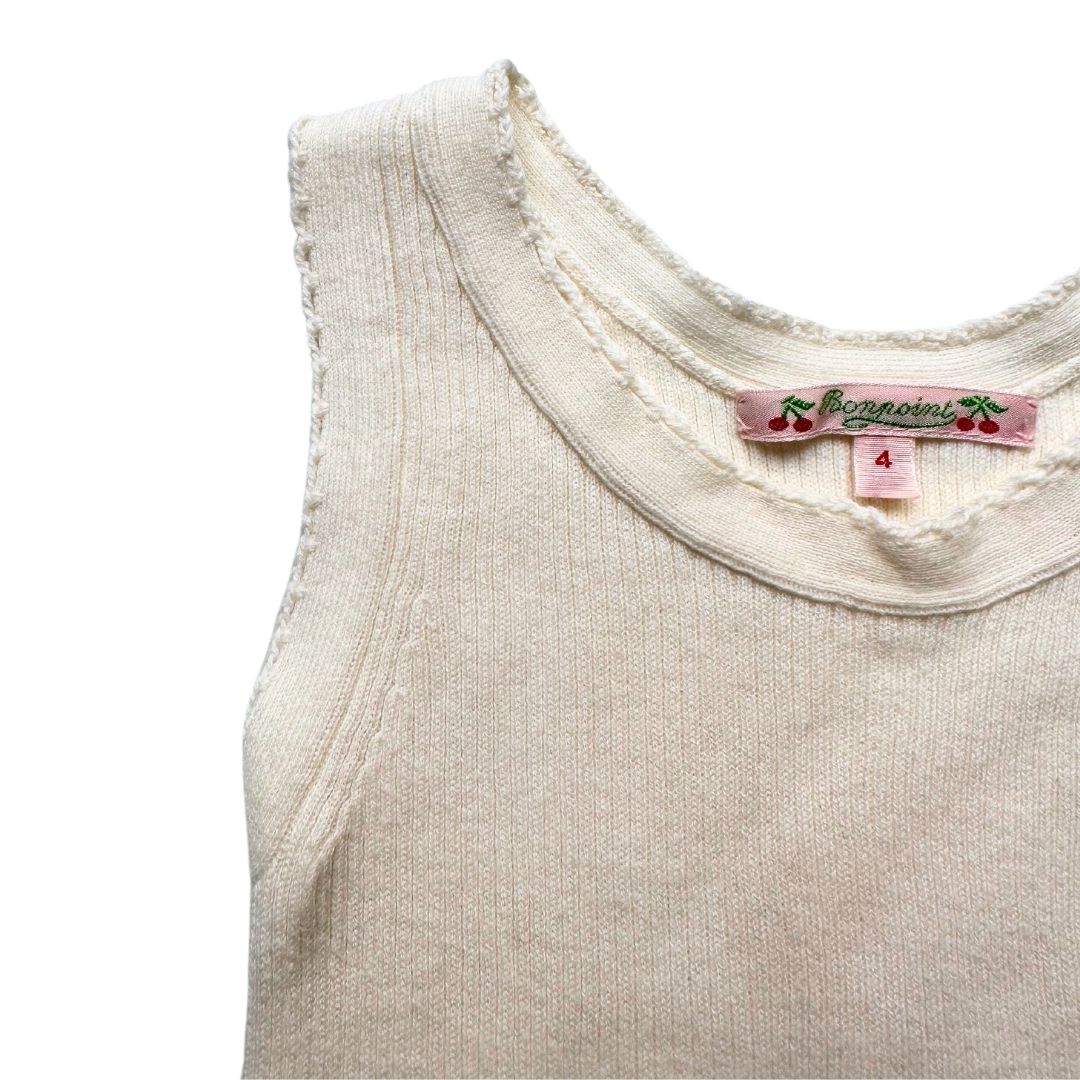 BONPOINT - Débardeur blanc - 4 ans