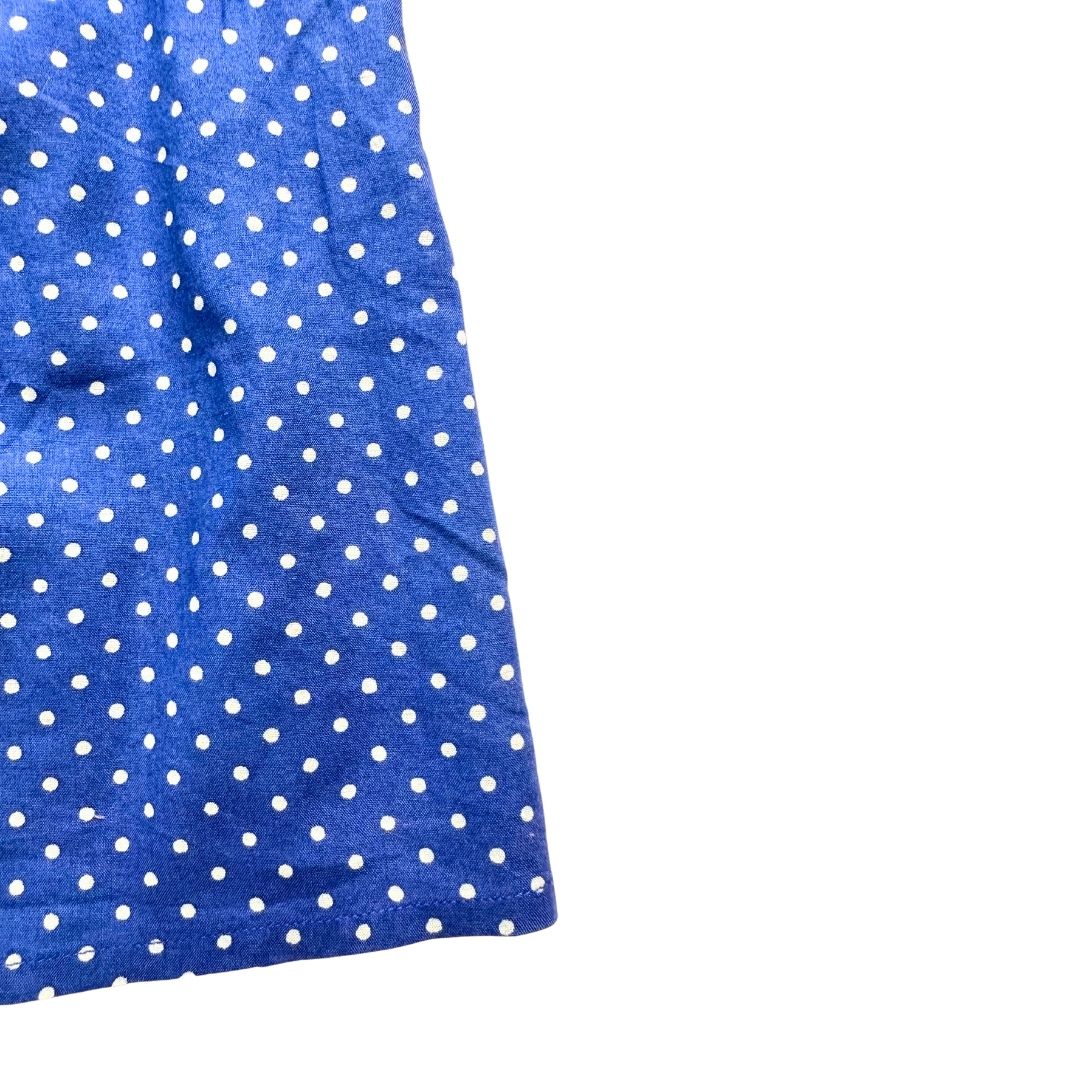 BONPOINT - Blouse bleu à pois blanc - 6 mois