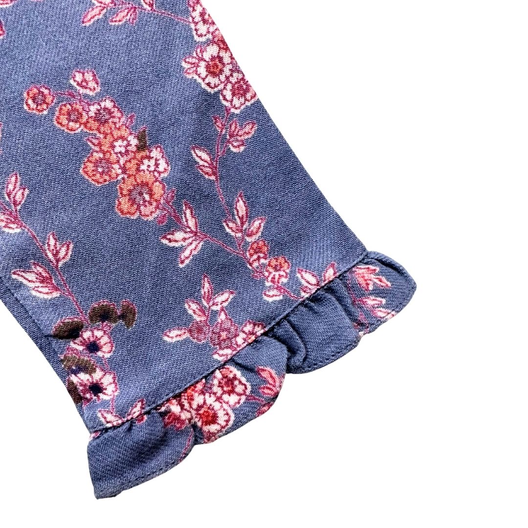 BONPOINT - Chemisier violet à fleurs - 8 ans