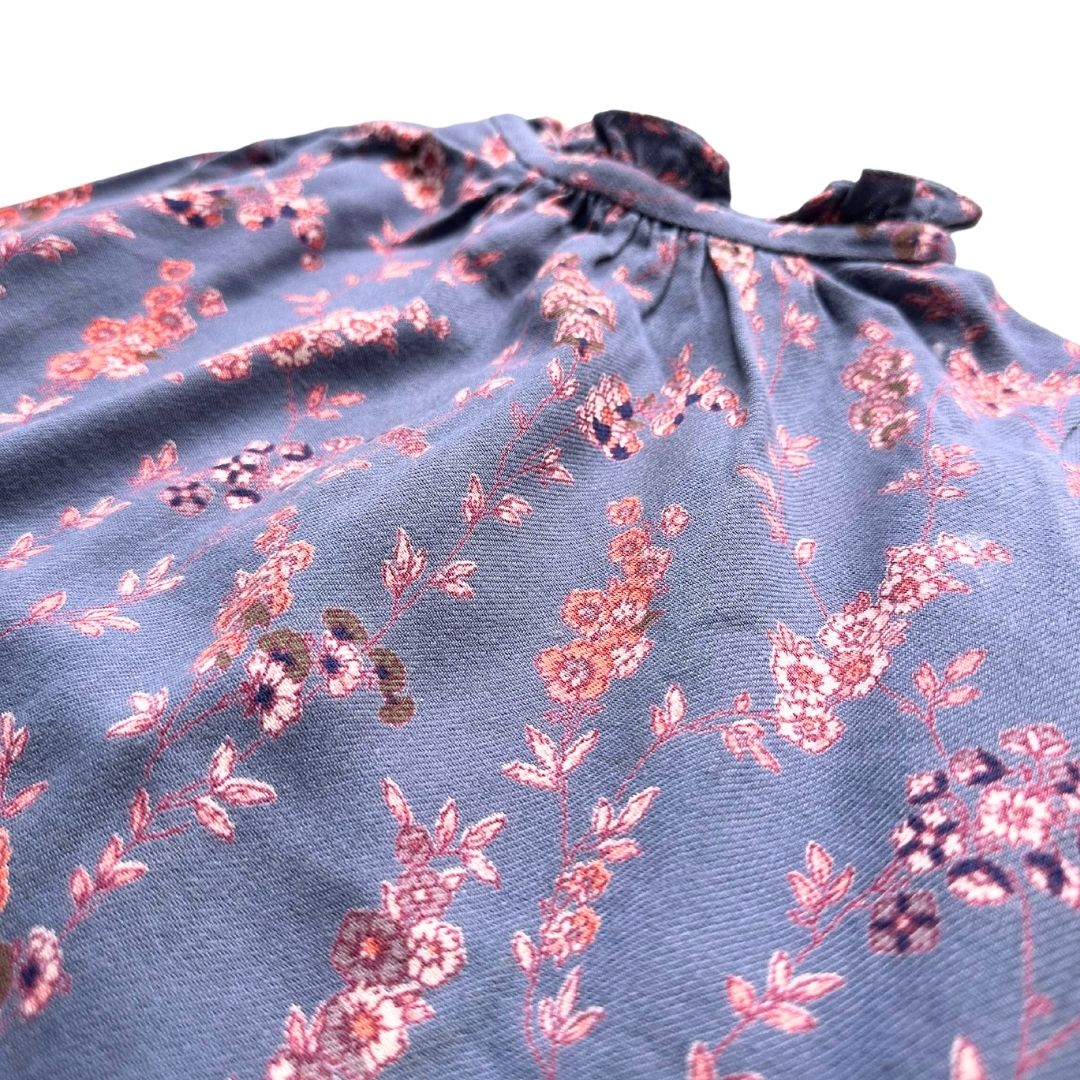 BONPOINT - Lila geblümte Bluse - 8 Jahre