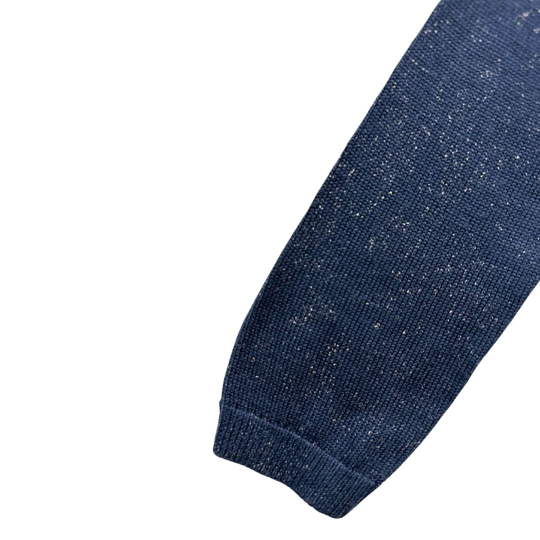 BONPOINT - Cardigan bleu marine et paillettes en laine - 2 ans