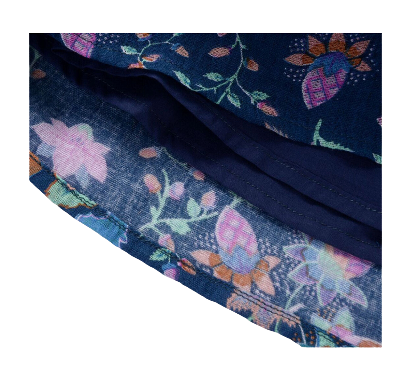 LOUISE MISHA - Marineblaues Blumenkleid - 8 Jahre