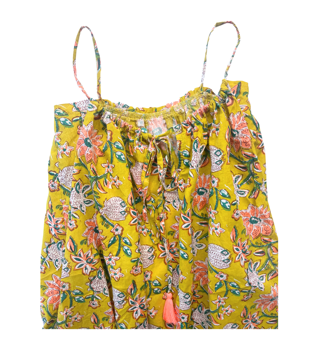 LOUISE MISHA - Robe moutarde à fleurs - 8 ans