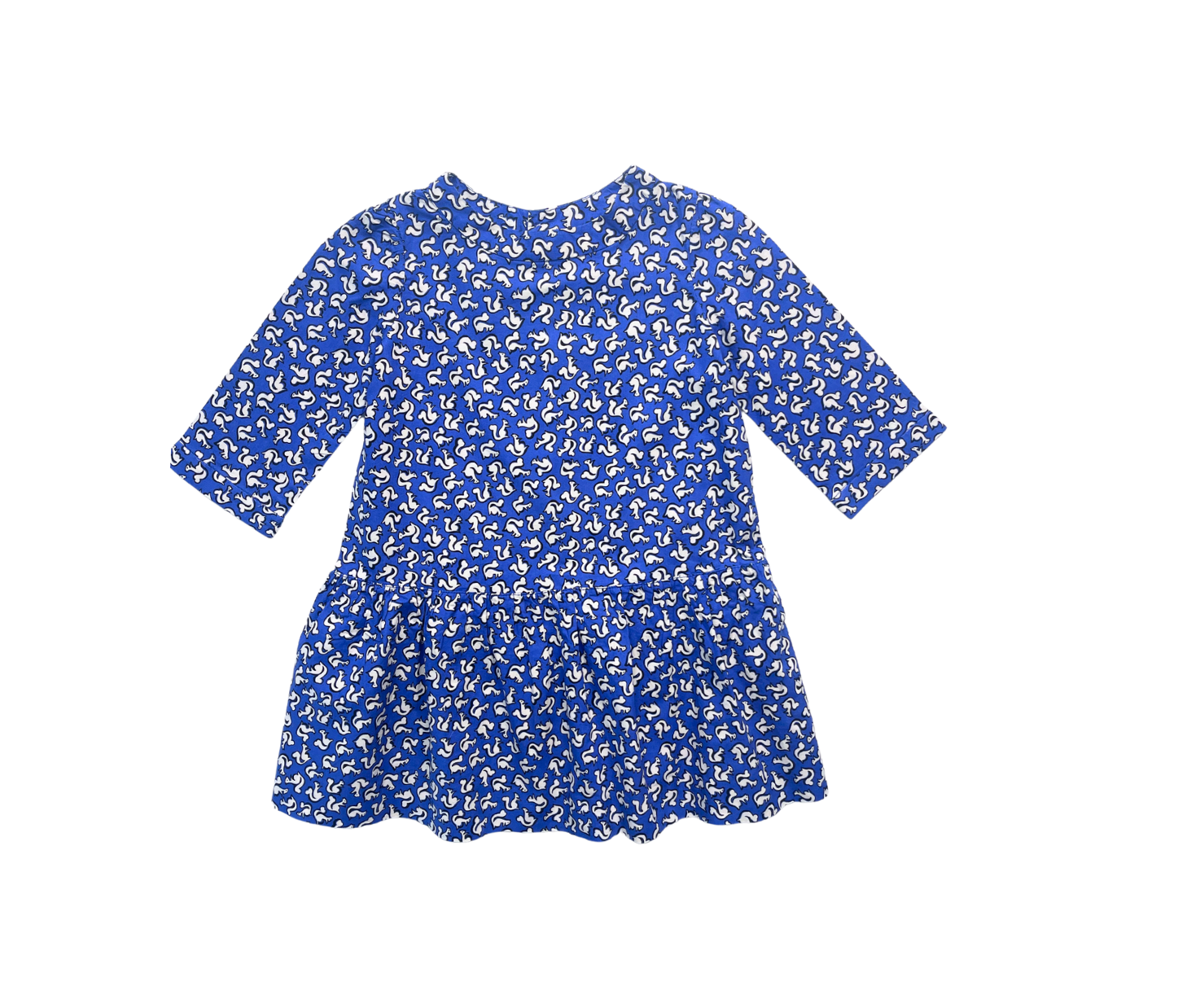 BONPOINT - Robe bleue motif écureuil - 4 ans