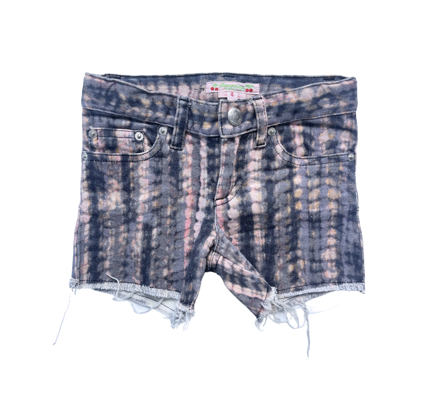 BONPOINT - Short en jean effet délavé rose - 4 ans