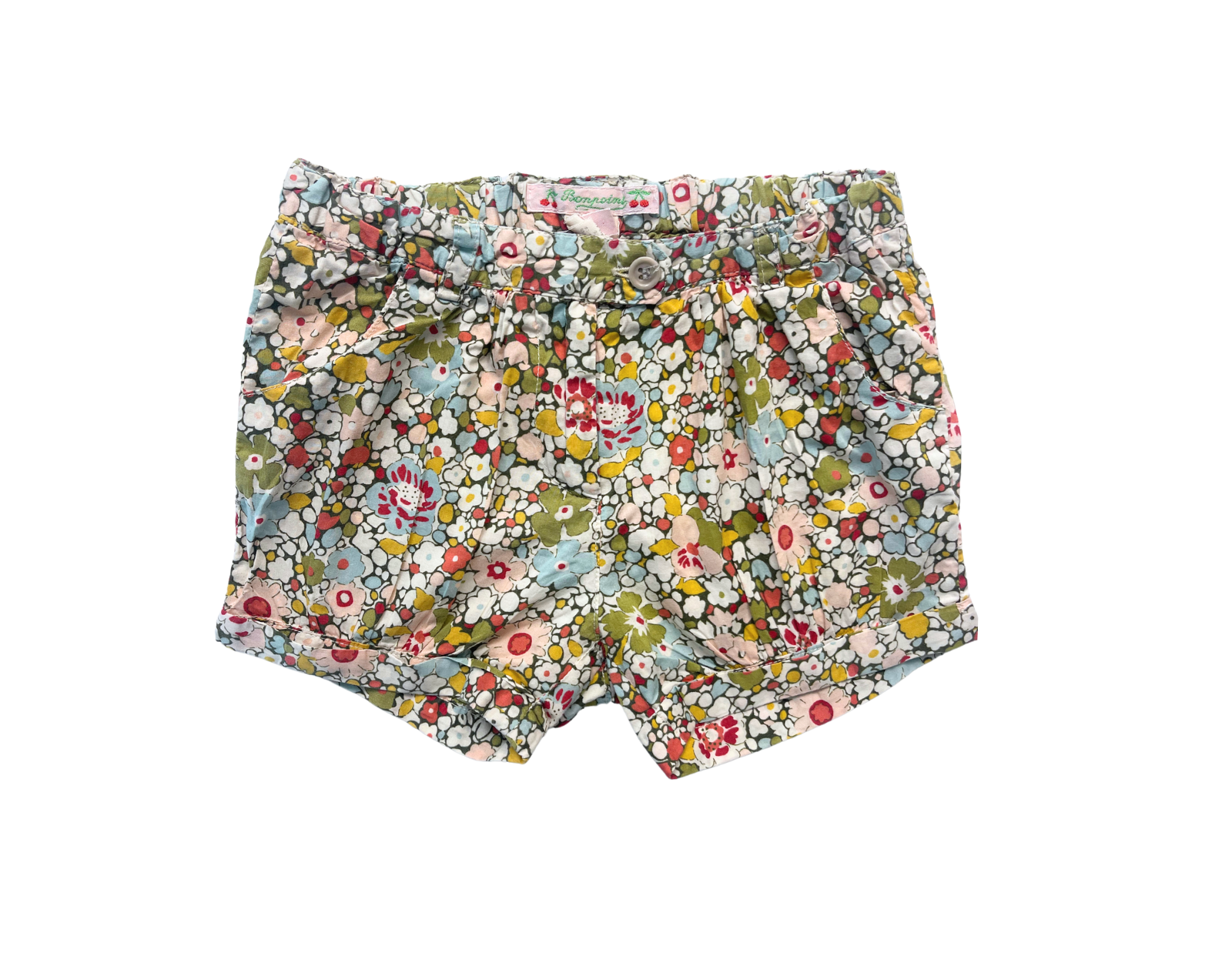 BONPOINT - Short multicolore à fleurs - 2 ans
