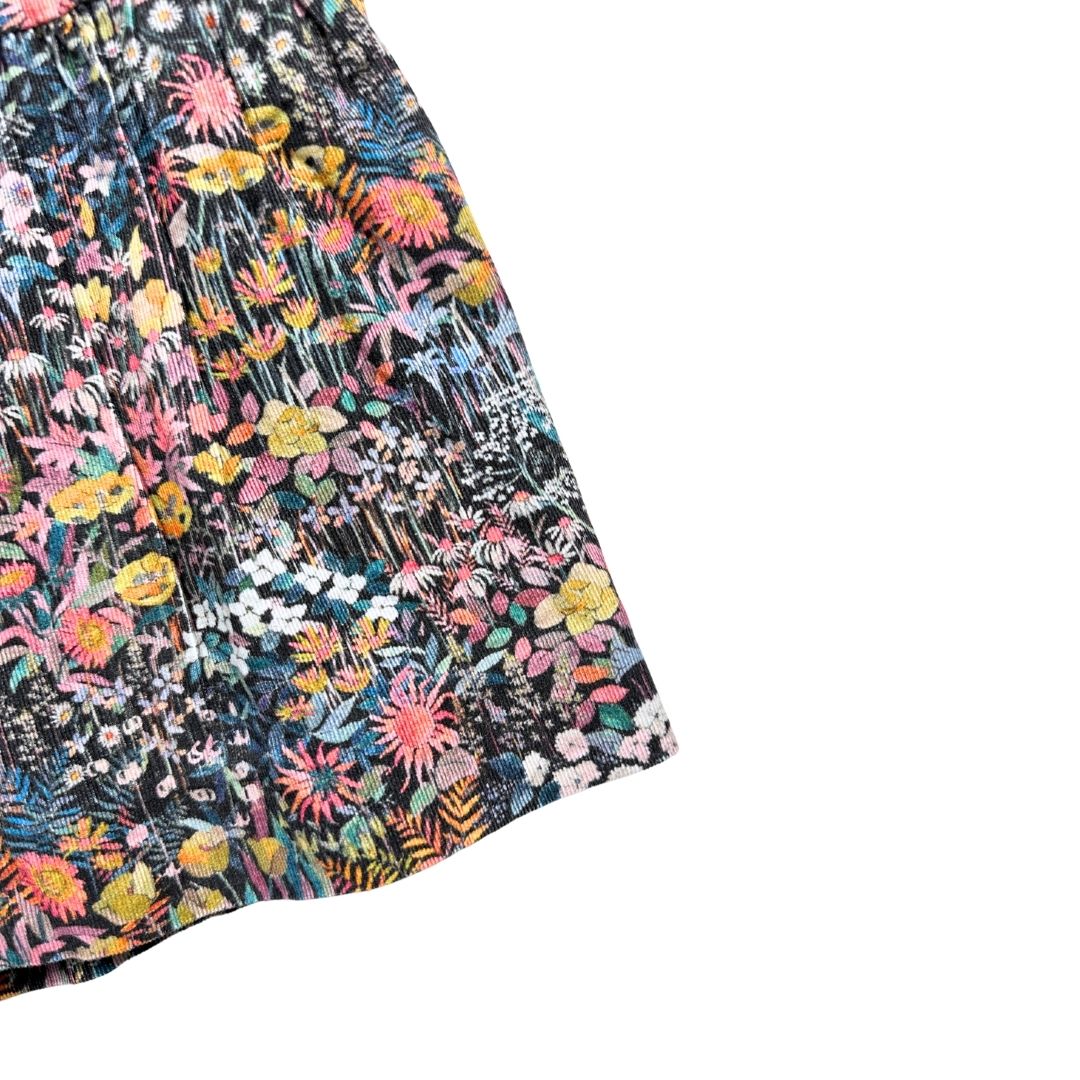 BONPOINT - Schwarzer Rock mit mehrfarbigen Mustern (neu) - 12 Jahre