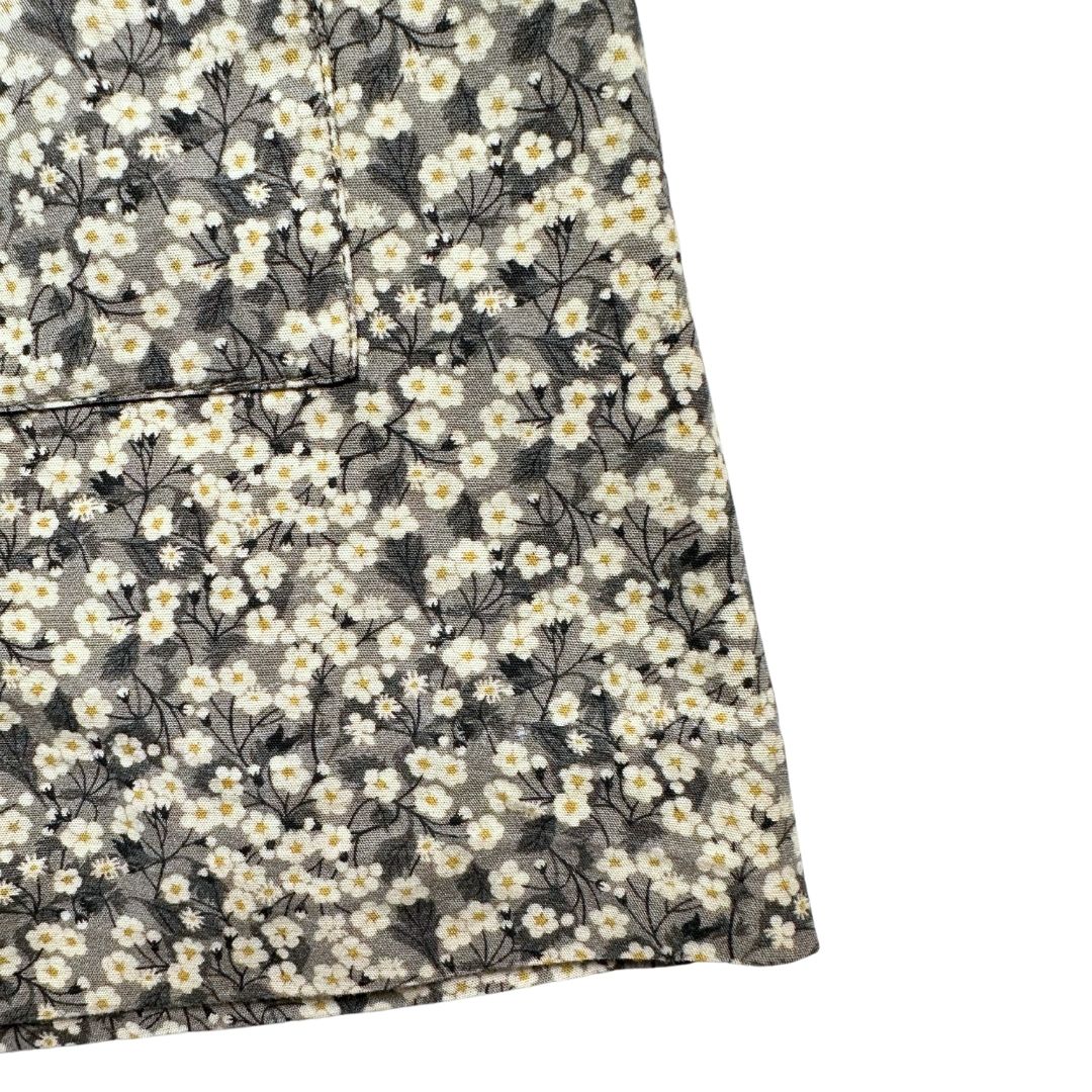 BONPOINT - Graue Bluse mit Blumenmuster - 12 Monate