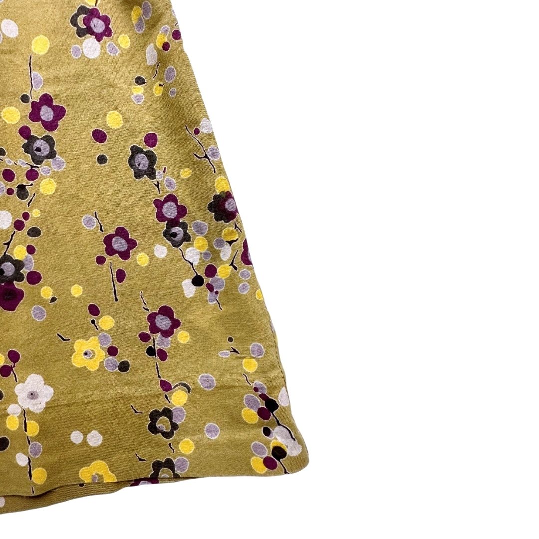 BONPOINT - grünes Blumenkleid - 12 Monate