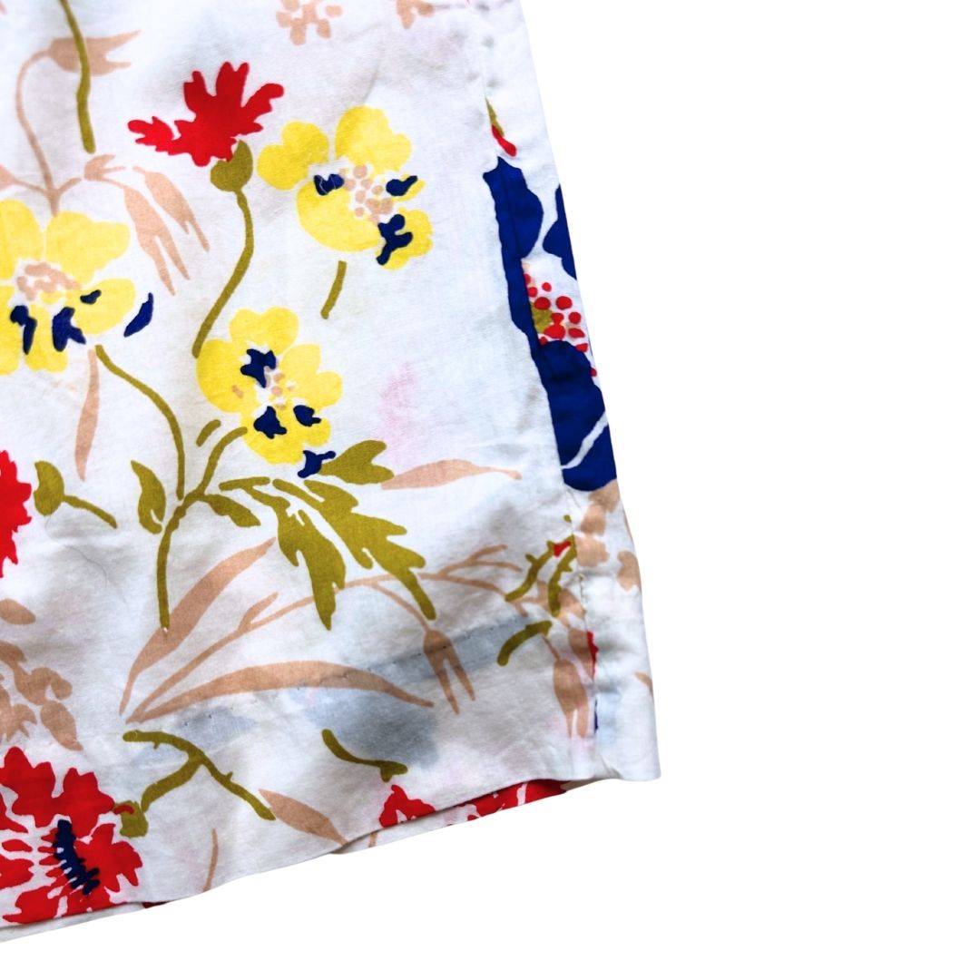 BONPOINT - Robe crème à fleurs multicolores - 8 ans