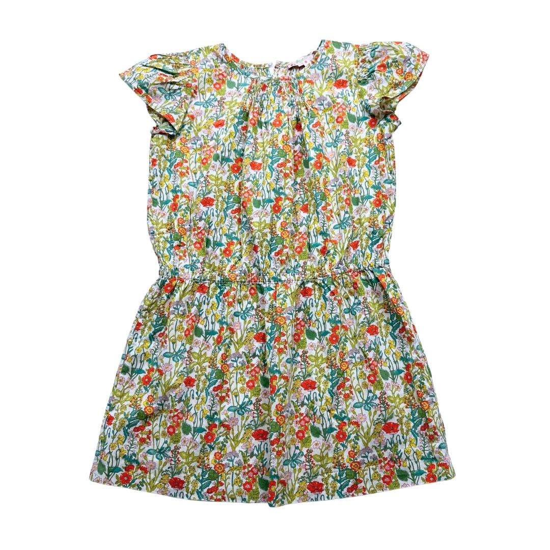 BONPOINT - Grünes Blumenkleid - 8 Jahre