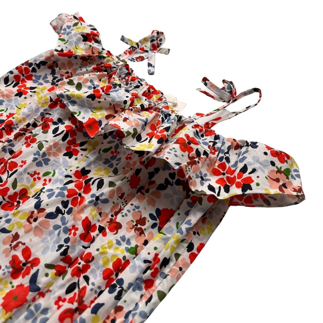 BONPOINT - Neuer weißer Jumpsuit mit Blumenmuster - 14 Jahre alt