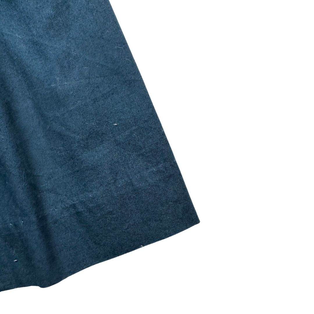 BONPOINT - Blue and brown dress with embroidered collar - 4 years