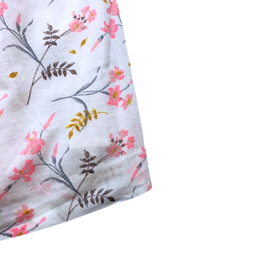 BONPOINT - Robe crème à fleurs neuve - 8 ans