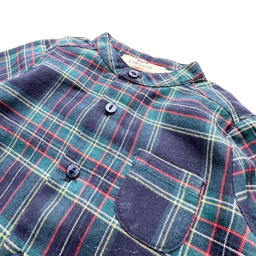 CYRILLUS - Blue and green checked shirt - 6 months