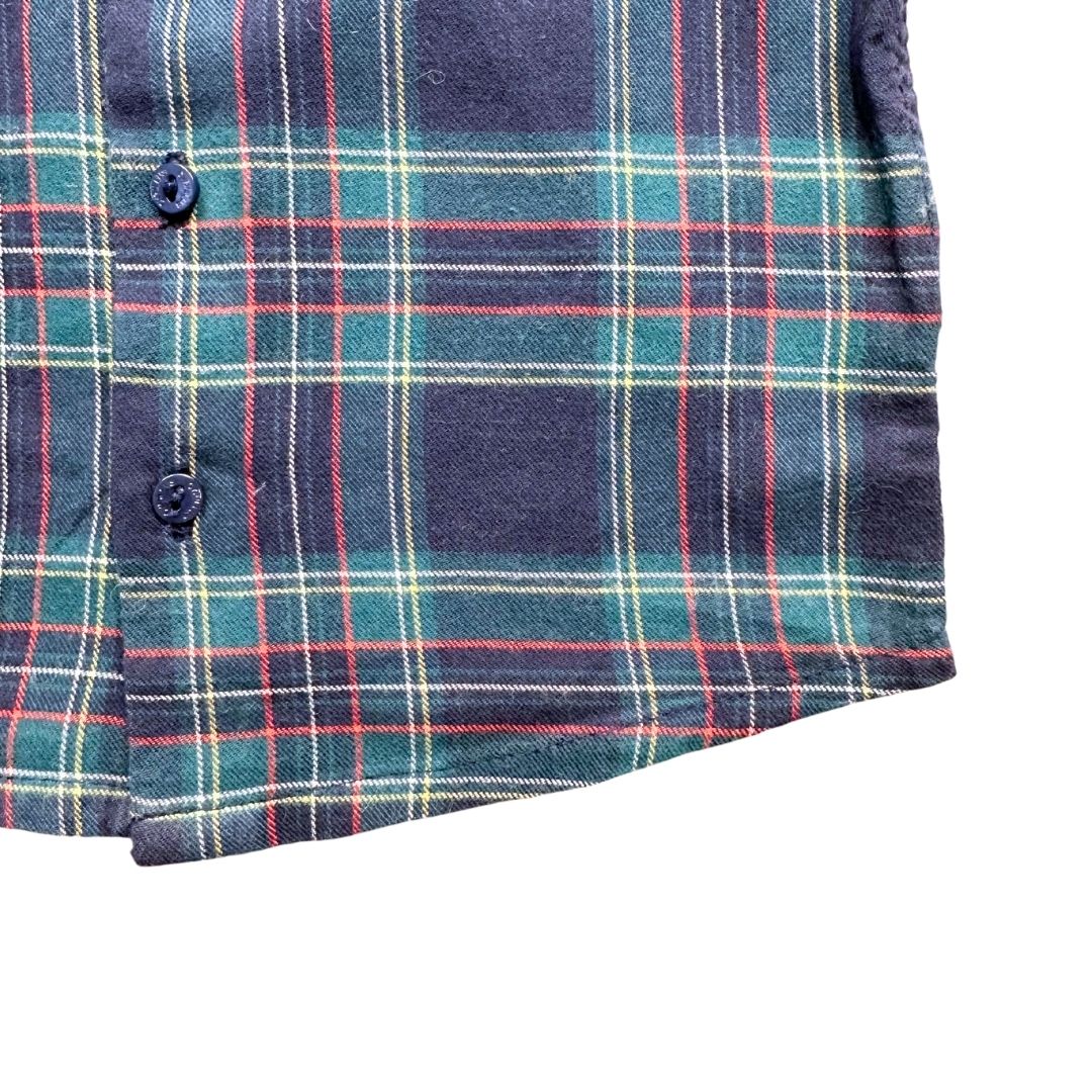 CYRILLUS - Blue and green checked shirt - 6 months